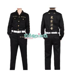 画像2: 東京卍リベンジャーズ 東リベ 東卍特攻服 東京卍會伍番隊副隊長 三途春千夜 コスプレ衣装 (2)