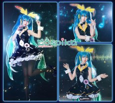 画像7: VOCALOID 初音ミク マイディアバニーVer. Project DIVA Acade レーシングミク コスプレ衣装 (7)