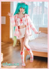 画像1: VOCALOID 初音ミク  miku パジャマ レーシングミクコスプレ衣装 (1)