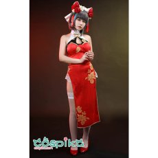 画像10: アズールレーン アズレン   チャイナドレス チェシャー コスプレ衣装 (10)