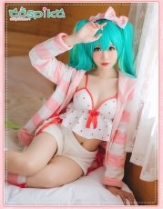 画像5: VOCALOID 初音ミク  miku パジャマ レーシングミクコスプレ衣装 (5)