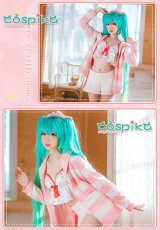 画像7: VOCALOID 初音ミク  miku パジャマ レーシングミクコスプレ衣装 (7)