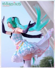 画像2: VOCALOID 初音ミク  miku 2019 レーシング  ミクコスプレ衣装 (2)