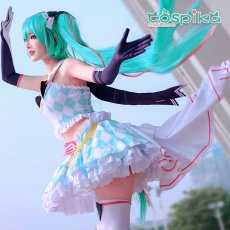 画像1: VOCALOID 初音ミク  miku 2019 レーシング  ミクコスプレ衣装 (1)
