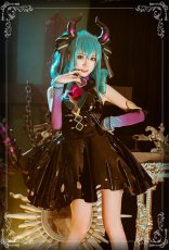 画像2: VOCALOID 初音ミク  ぬーどるストッパーフィギュア -ヴィランver.- ハロウィン 小悪魔  miku コスプレ衣装 (2)