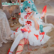 画像1: VOCALOID  プライドオブエデンx初音ミク  miku コスプレ衣装 (1)