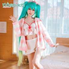 画像2: VOCALOID 初音ミク  miku パジャマ レーシングミクコスプレ衣装 (2)