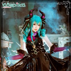 画像1: VOCALOID 初音ミク  ぬーどるストッパーフィギュア -ヴィランver.- ハロウィン 小悪魔  miku コスプレ衣装 (1)