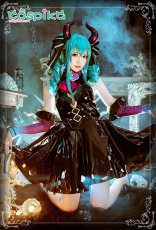 画像4: VOCALOID 初音ミク  ぬーどるストッパーフィギュア -ヴィランver.- ハロウィン 小悪魔  miku コスプレ衣装 (4)