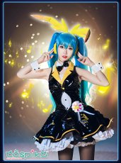 画像6: VOCALOID 初音ミク マイディアバニーVer. Project DIVA Acade レーシングミク コスプレ衣装 (6)