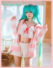 画像3: VOCALOID 初音ミク  miku パジャマ レーシングミクコスプレ衣装 (3)