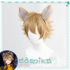 画像2: ツイステッドワンダーランド ツイステ ラギー．ブッチ コスプレウィッグ 耳付き (2)
