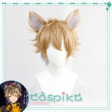 画像1: ツイステッドワンダーランド ツイステ ラギー．ブッチ コスプレウィッグ 耳付き (1)