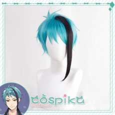 画像1: ツイステッドワンダーランド ツイステ ジェイド．リーチ コスプレウィッグ (1)