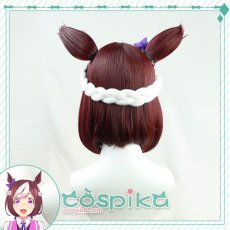画像4: ウマ娘 スペシャルウィーク コスプレウィッグ 耳付き (4)