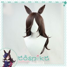 画像3: ウマ娘 ライスシャワー コスプレウィッグ 耳付き (3)