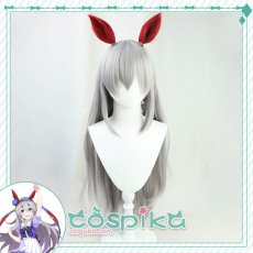 画像1: ウマ娘 タマモクロス コスプレウィッグ 耳付き (1)