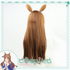 画像4: ウマ娘 グラスワンダー コスプレウィッグ 耳付き (4)