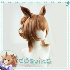 画像2: ウマ娘 タイキシャトル コスプレウィッグ 耳付き (2)