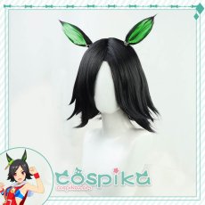 画像2: ウマ娘 ウイニングチケット コスプレウィッグ 耳付き (2)