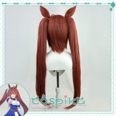 画像4: ウマ娘 ダイワスカーレット コスプレウィッグ 耳付き (4)