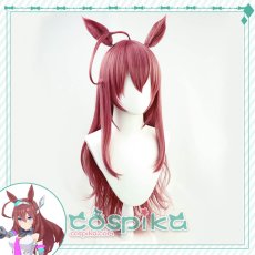 画像2: ウマ娘 ミホノブルボン コスプレウィッグ 耳付き (2)
