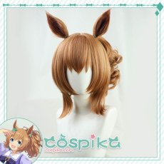 画像1: ウマ娘 タイキシャトル コスプレウィッグ 耳付き (1)