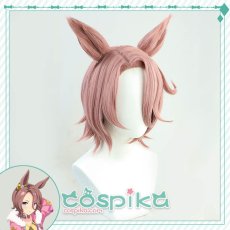 画像2: ウマ娘 ナリタタイシン コスプレウィッグ 耳付き (2)