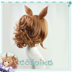 画像3: ウマ娘 タイキシャトル コスプレウィッグ 耳付き (3)