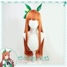 画像1: ウマ娘 サイレンススズカ コスプレウィッグ 耳付き (1)