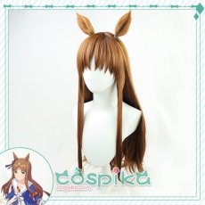 画像2: ウマ娘 グラスワンダー コスプレウィッグ 耳付き (2)