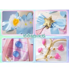 画像10: アイカツ！ Angely Sugar ステージドレス 星宮いちご コスプレ衣装 (10)