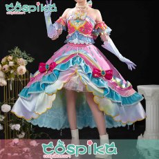 画像1: アイカツスターズ  星のツバサドレス 虹野ゆめ コスプレ衣装  (1)