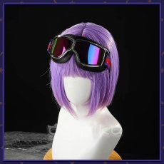 画像17: ツイステ風 「マジカルシフト部 おまけ付き召喚」クラブ・ウェア レオナ コスプレ衣装 (ゴーグル付き) (17)