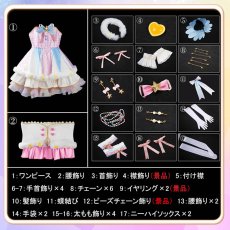 画像19: アイカツ！ Angely Sugar ステージドレス 星宮いちご コスプレ衣装 (19)